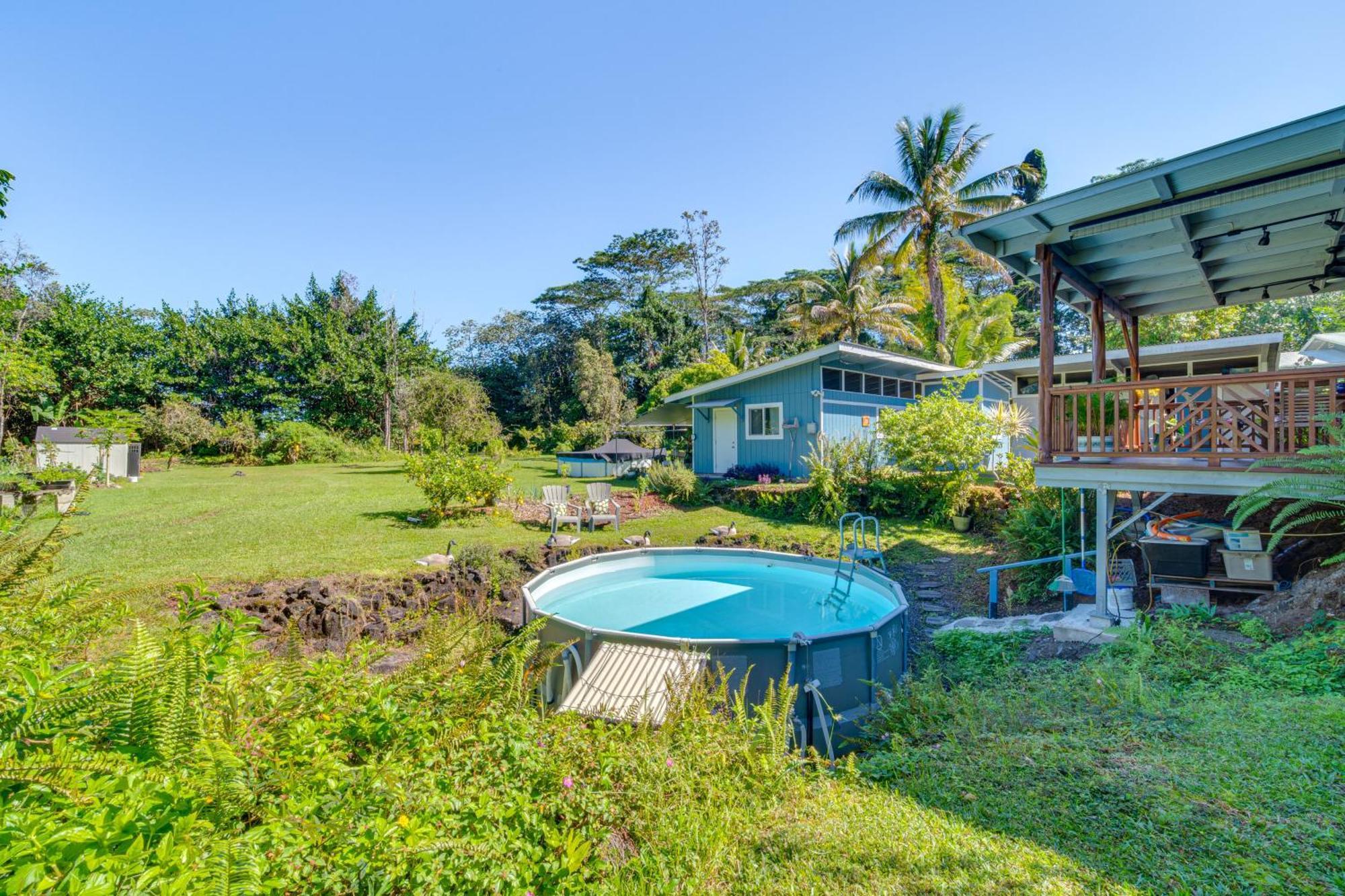 Keaau Apartment On Beautiful Acre With Pool And Deck! Luaran gambar